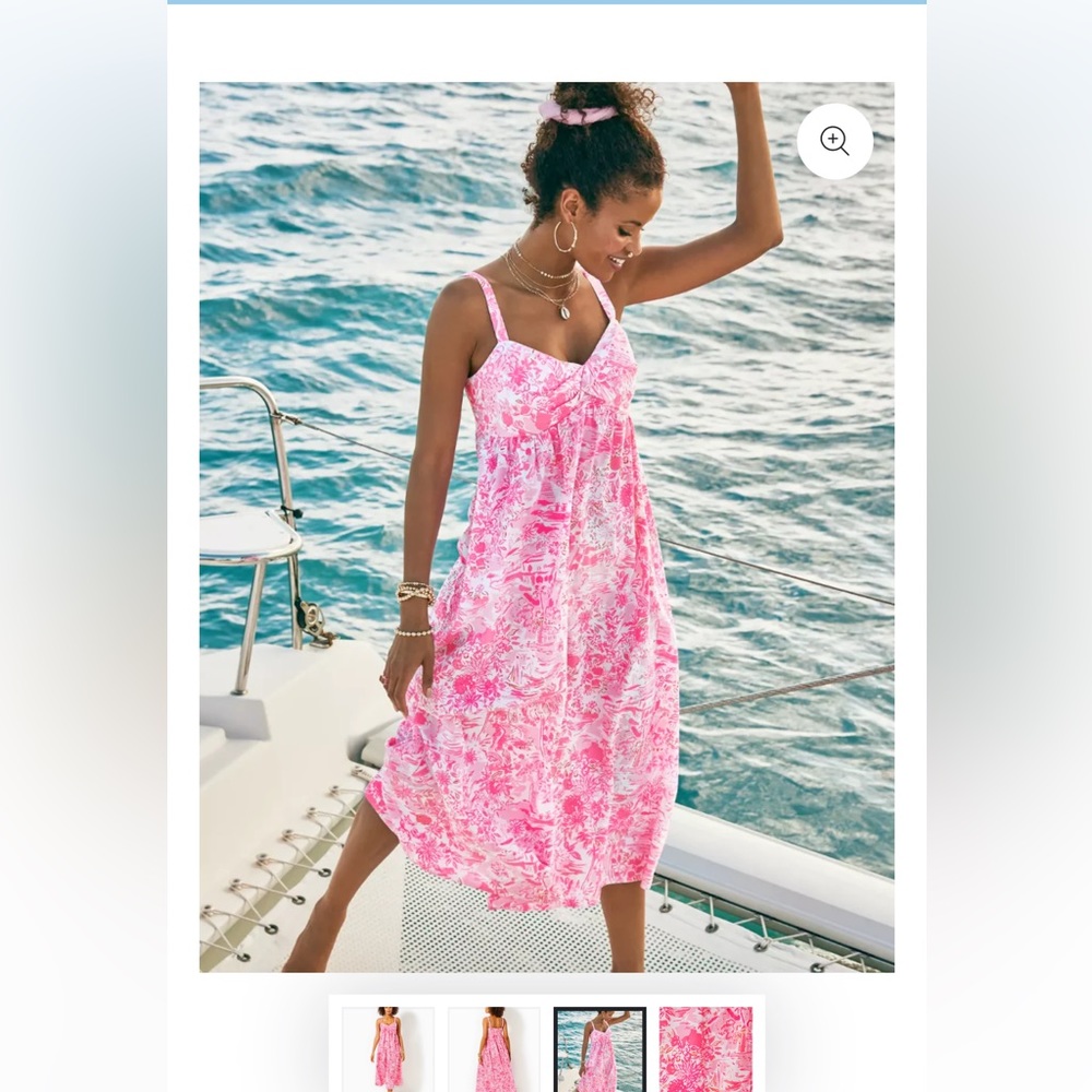NWT Azora Cotton Midi Dress
